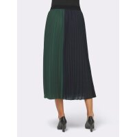 Designer-Plisseerock, moos-schwarz
