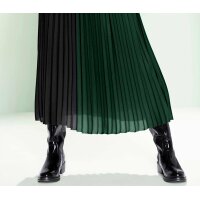 Designer-Plisseerock, moos-schwarz