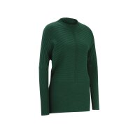 Sweter z golfem z wełny w prążki, moos