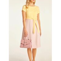 Dress, soft-rose/ light yellow
