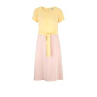 Kleid, softrose-hellgelb