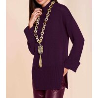Designer-Merino-Wollpullover, burgund