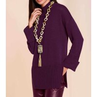 Designer-Merino-Wollpullover, burgund