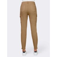 Spodnie cargo, camel