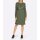 Designer-Sweatshirtkleid m. Ziersteinen, khaki