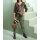 Cargohose m. Lederimitat-Details u. Gürtel, khaki