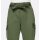Cargohose m. Lederimitat-Details u. Gürtel, khaki