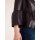 Nappa leather jacket with flounces, bordeaux