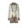 Designer-Strickjacke, braun-kalkmint-ecru