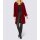 Wool duffle coat, dark red