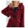 Wool duffle coat, dark red