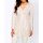 Designer-Longbluse m. Bindebändern, ecru