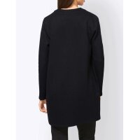 Designer-Wendestrickmantel, schwarz-grün