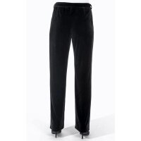 Samthose m. Gürtel, schwarz