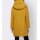 Wool coat with hood, ochre-yellow