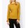 Designe-Zopfmuster-Pullover, ockergelb