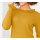 Designe-Zopfmuster-Pullover, ockergelb
