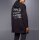 Designer-Shirtjacke, schwarz-silber