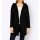Designer-Shirtjacke, schwarz-silber