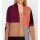 Designer-Jacquard-Strickjacke, dunkelrot-camel