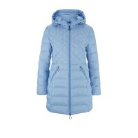 Designer-Daunen-Steppjacke, eisblau