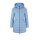 Designer-Daunen-Steppjacke, eisblau
