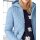 Designer-Daunen-Steppjacke, eisblau