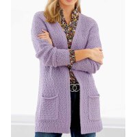 Designer-Strickjacke, flieder