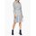 Shirt blouse, blue-ecru