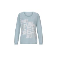 Designer-Pullover, Glitzersteinchen, hellblau