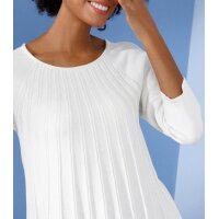 Seiden-Kaschmir-Pullover in Plissee-Optik, champagner
