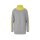 Designer-Fledermaus-Pullover, grau-limone