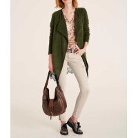 Volant-Chiffonbluse, bunt