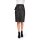 Designer-Lederimitat-Rock m. Gürtel, schwarz