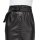 Designer-Lederimitat-Rock m. Gürtel, schwarz