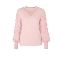 Designer-Fransenpullover, puder