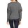 Pullover m. Fransen u. Nieten, grau