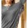 Pullover m. Fransen u. Nieten, grau