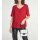 Blouse with eyelets, red