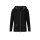 Hooded sweater with sequins, black