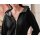 Hooded sweater with sequins, black
