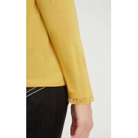 Jersey shirt with lace, golden yellow
