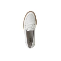 Marken-Schaf-Glattleder-Slipper, ecru