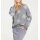 Designer-Flausch-Pullover, grau-silber