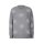 Designer-Flausch-Pullover, grau-silber