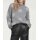 Designer-Flausch-Pullover, grau-silber