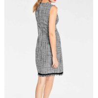 Sheath dress, black-white