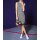 Sheath dress, black-white