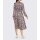 Designer-Druckkleid, graphit-taubenblau
