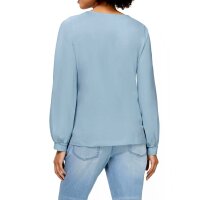 Designer-2-in-1-Spitzen-Jerseyshirt, hellblau